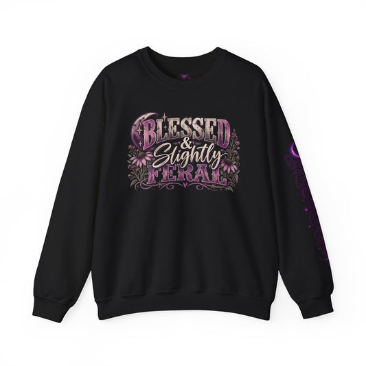 Blessed & Slightly Feral Sweatshirt