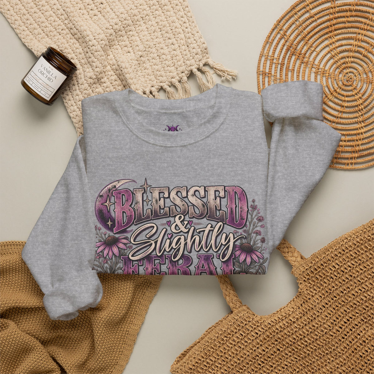 Blessed & Slightly Feral Sweatshirt