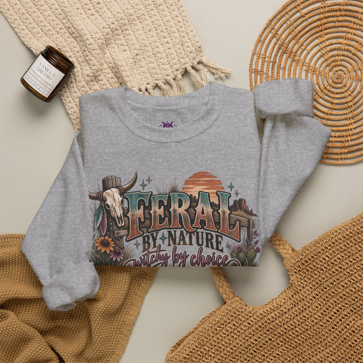 Feral by Nature Witchy by Choice Sweatshirt