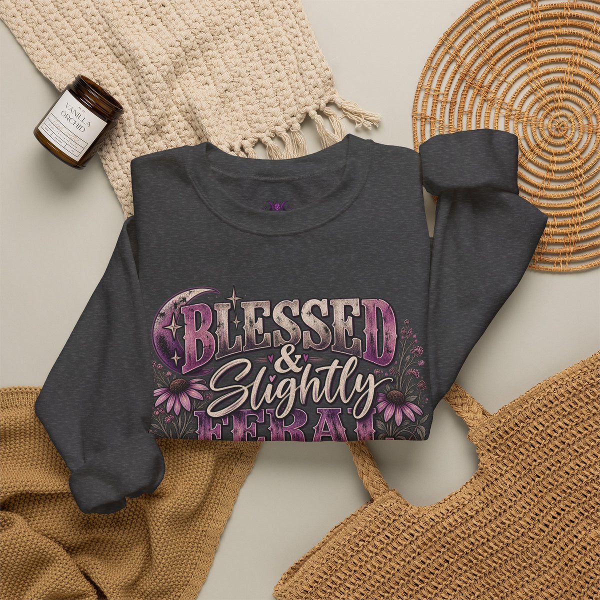 Blessed & Slightly Feral Sweatshirt